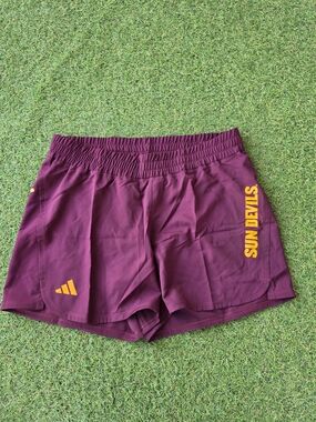 adidas Women’s Maroon 'Sun Devils' Athletic Shorts